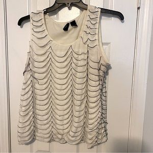 New Directions 1X ruffle tank top